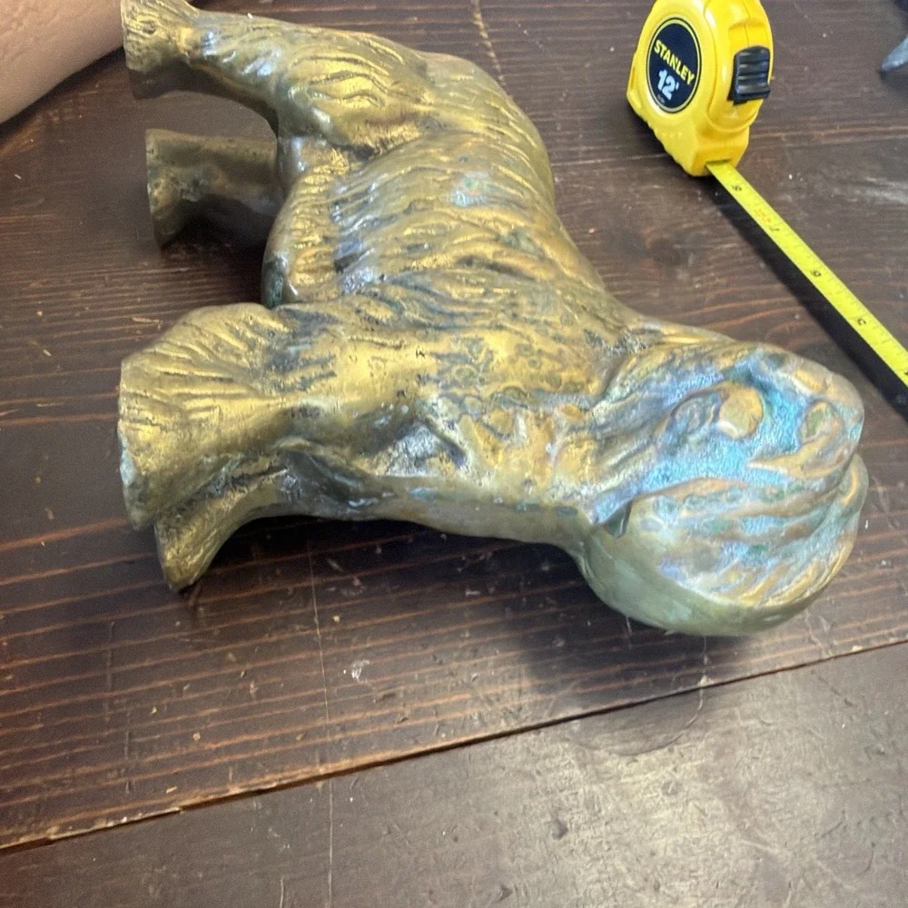 Brass Dog Statue